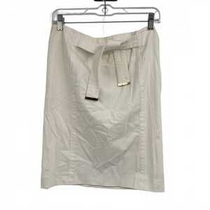 Gucci White Knee-Length Midi Skirt | Women’s Size 6, Italy Made